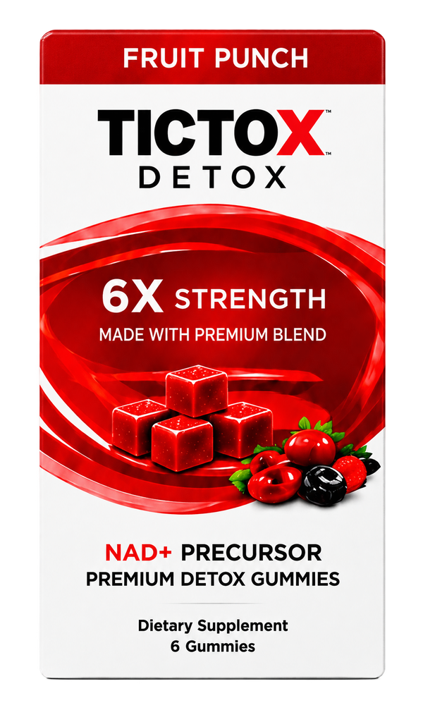 Tictox Fruit Punch Detox Gummies box